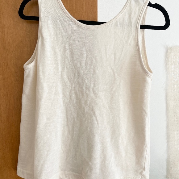 Purchased in Greece Brand "NEW" cream tank top - Picture 2 of 5